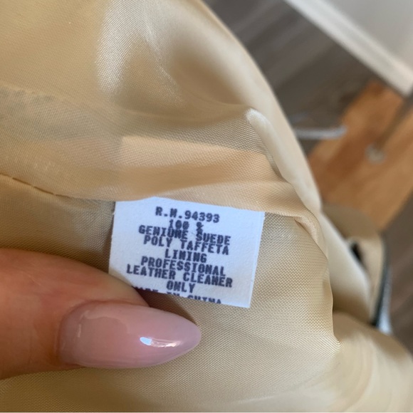 Vtg 90s genuine suede leather snakeskin print mini dress python grey size 8 - Picture 5 of 8